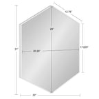 Rhodes Framed Hexagon Wall Mirror