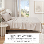 100% Organic Cotton Jersey Knit Sheets