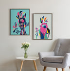 Sylvie Cockatoo Framed Canvas by Rachel Lee of My Dream Wall