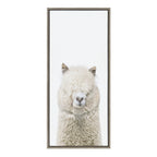 Sylvie Alpaca Fluff Framed Canvas by Amy Peterson Art Studio