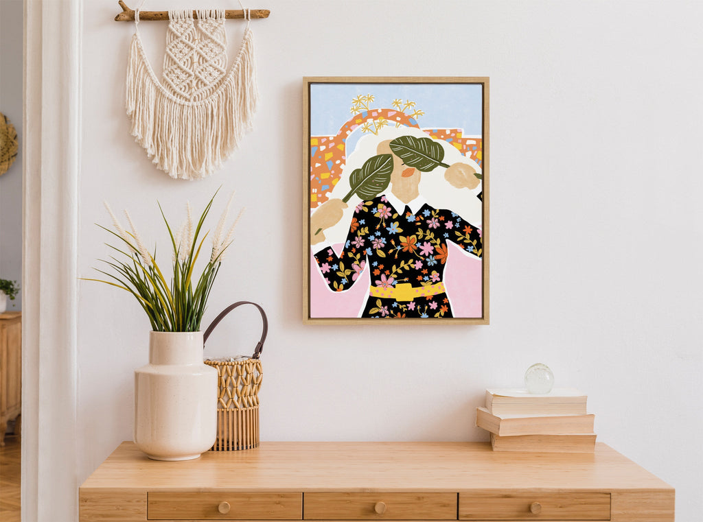 Sylvie I Can't See You Framed Canvas by Alja Horvat