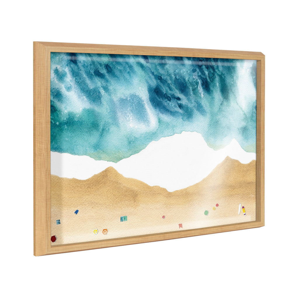 Blake North Shore Framed Printed Glass by Janet Meinke-Lau