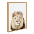 Sylvie Lion Thinking Portrait Framed Canvas by Amy Peterson Art Studio