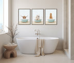 Sylvie Alpaca in Little Fish Bath Framed Canvas by Amy Peterson Art Studio
