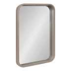 Hutton Wood Framed Radius Rectangle Mirror