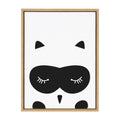 Sylvie Modern Baby Owl Framed Canvas by Rachel Lee of My Dream Wall
