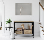 Sylvie Great White Egret Framed Canvas by Crystal Lynn Collins
