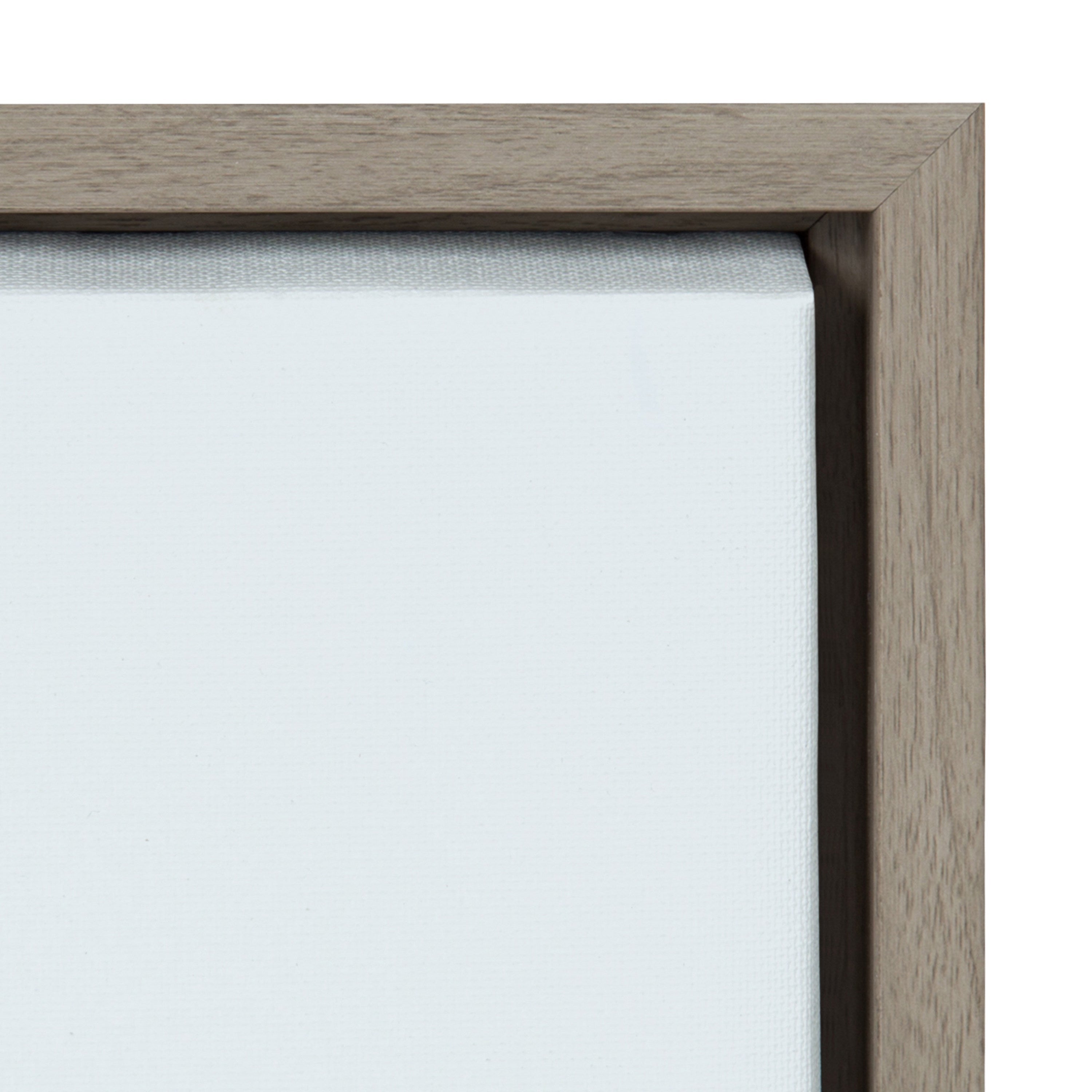 Sylvie Pale Green Coconut Palm Trees Framed Canvas by The Creative Bunch Studio