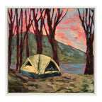 Sylvie Tent 2 Framed Canvas by Emily Kenney