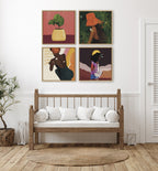 Sylvie East Wind Framed Canvas by Mary Joak