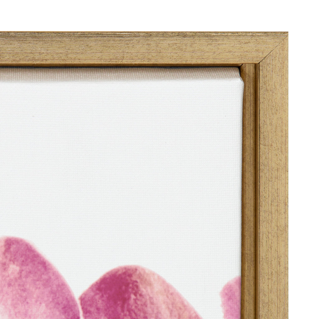 Sylvie Pink Protea Flower Framed Canvas by Amy Peterson