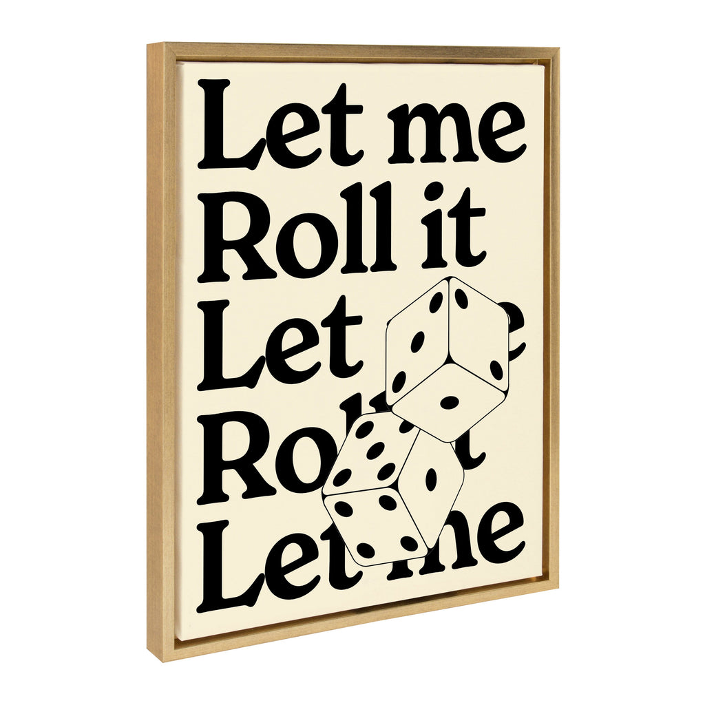 Sylvie Let Me Roll It Framed Canvas by Alli Standefer