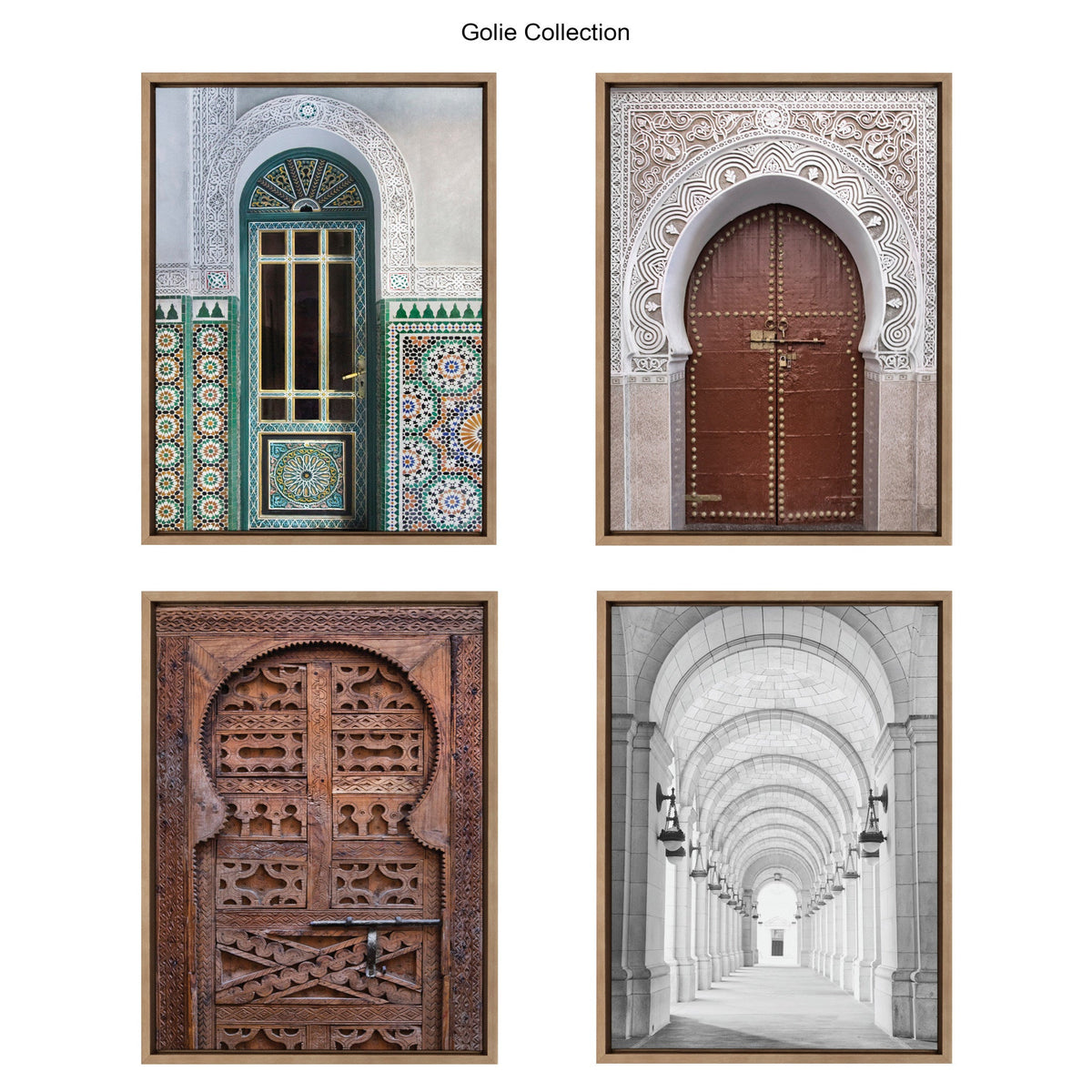 Sylvie Morocco Marrakech Door Framed Canvas by Golie