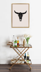 Sylvie Western Skull Framed Canvas by Honey Island Studio