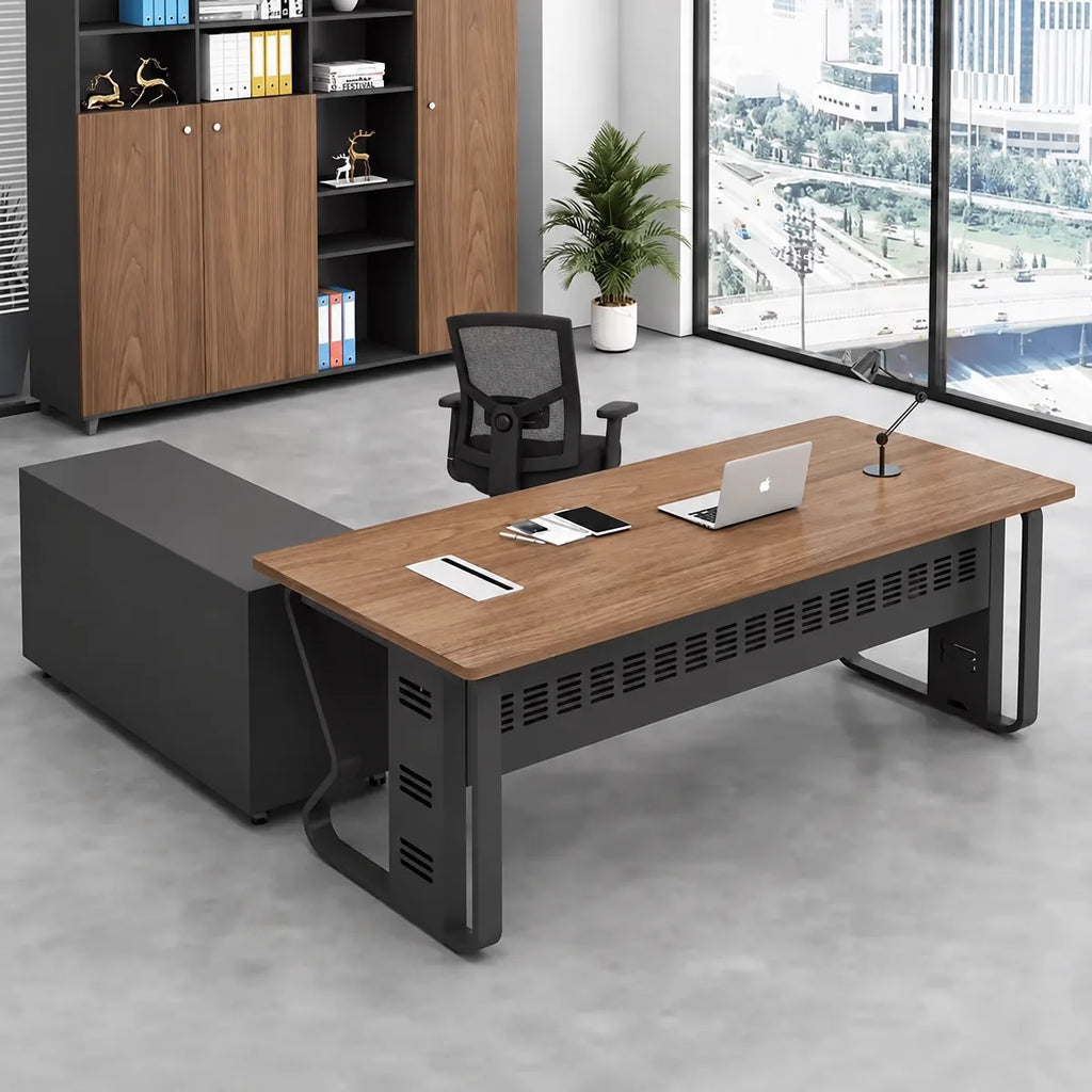 Patton · Executive Desk w/ Mobile Storage