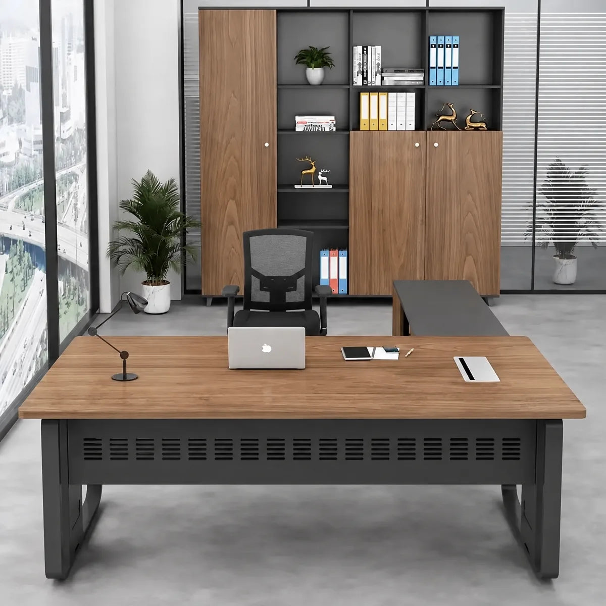 Patton · Executive Desk w/ Mobile Storage