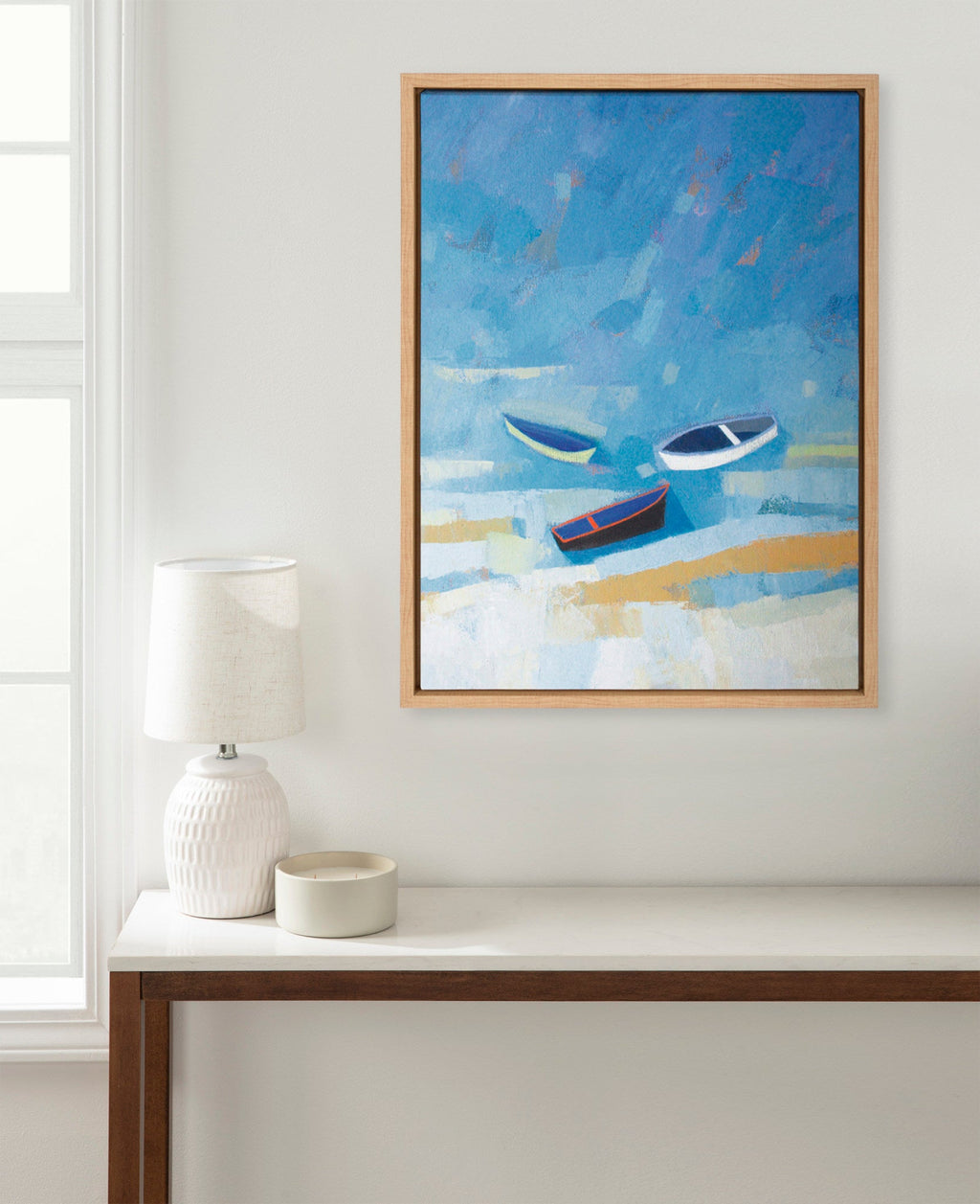 Sylvie Golden Dunes Framed Canvas by Giuliana Lazzerini