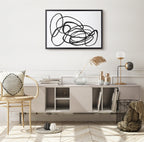 Sylvie Ring of Light 2 Framed Canvas by Nikki Chu