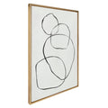 Sylvie 869 Going in Circles Framed Canvas by Teju Reval of SnazzyHues