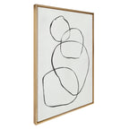 Sylvie 869 Going in Circles Framed Canvas by Teju Reval of SnazzyHues