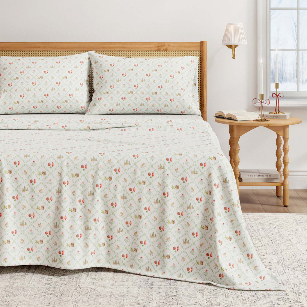 Turkish Cotton Flannel Sheet Set - Elevated Holiday Collection