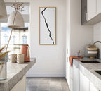 Sylvie Elevated Abstract Minimalist Mountain Landscape Framed Canvas by The Creative Bunch Studio