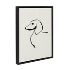 Sylvie 1023 Dachshund Framed Canvas by Teju Reval of SnazzyHues