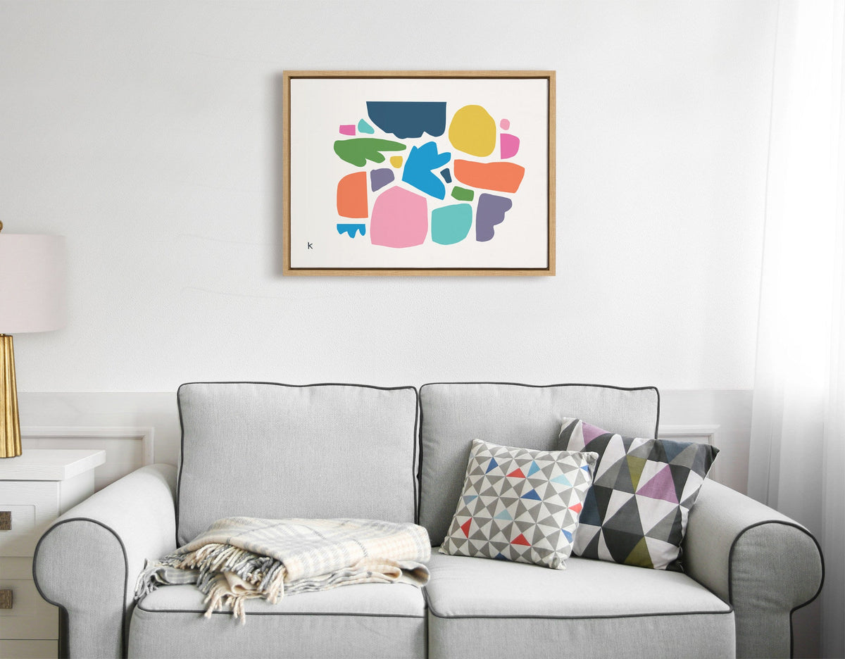 Sylvie Summer Love Songs Framed Canvas by Kelly Knaga