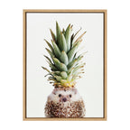 Sylvie Hedgehog Pineapple Framed Canvas by Amy Peterson Art Studio
