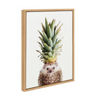 Sylvie Hedgehog Pineapple Framed Canvas by Amy Peterson Art Studio