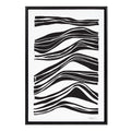 Sylvie Abstract Waves Framed Canvas by Statement Goods