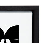 Sylvie Modern Circular Block Print Framed Canvas by Statement Goods