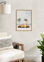 Sylvie Kangaroo Summer Adventures Framed Canvas by July Art Prints