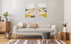 Sylvie Beaded Quaint Vista II and III Framed Canvas Art Set by Amy Lighthall