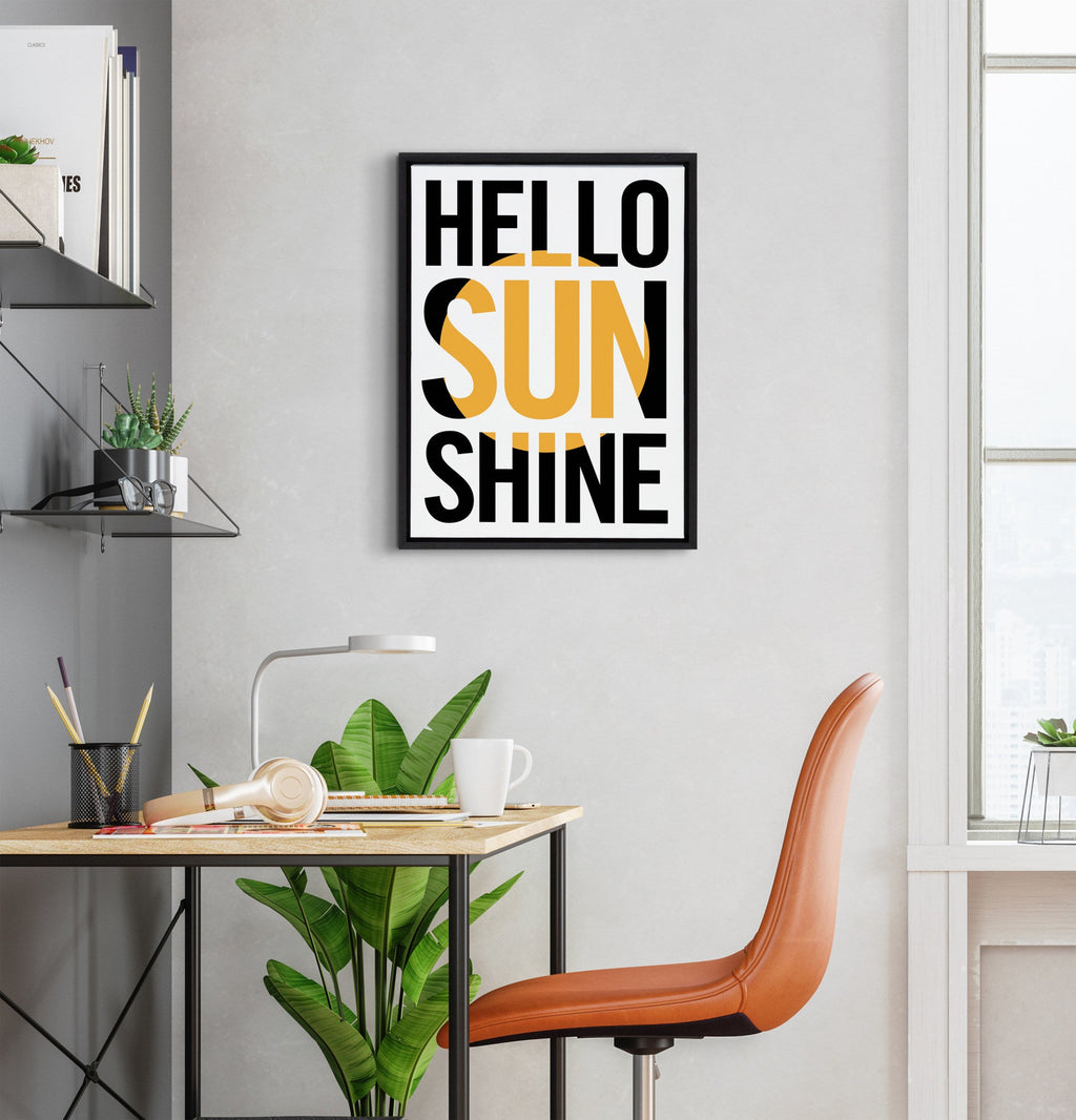 Sylvie Hello Sunshine Framed Canvas By Rocket Jack