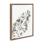 Sylvie Botanical Soft Split Fern Framed Canvas by Sara Berrenson