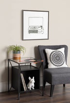 Sylvie Victrola Record Player Framed Canvas by Statement Goods