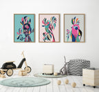 Sylvie Parakeet Framed Canvas by Rachel Lee of My Dream Wall