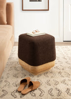 Sabri Square Ottoman Fabric and Wood