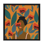 Sylvie Smell the Roses Framed Canvas by Oris Eddu