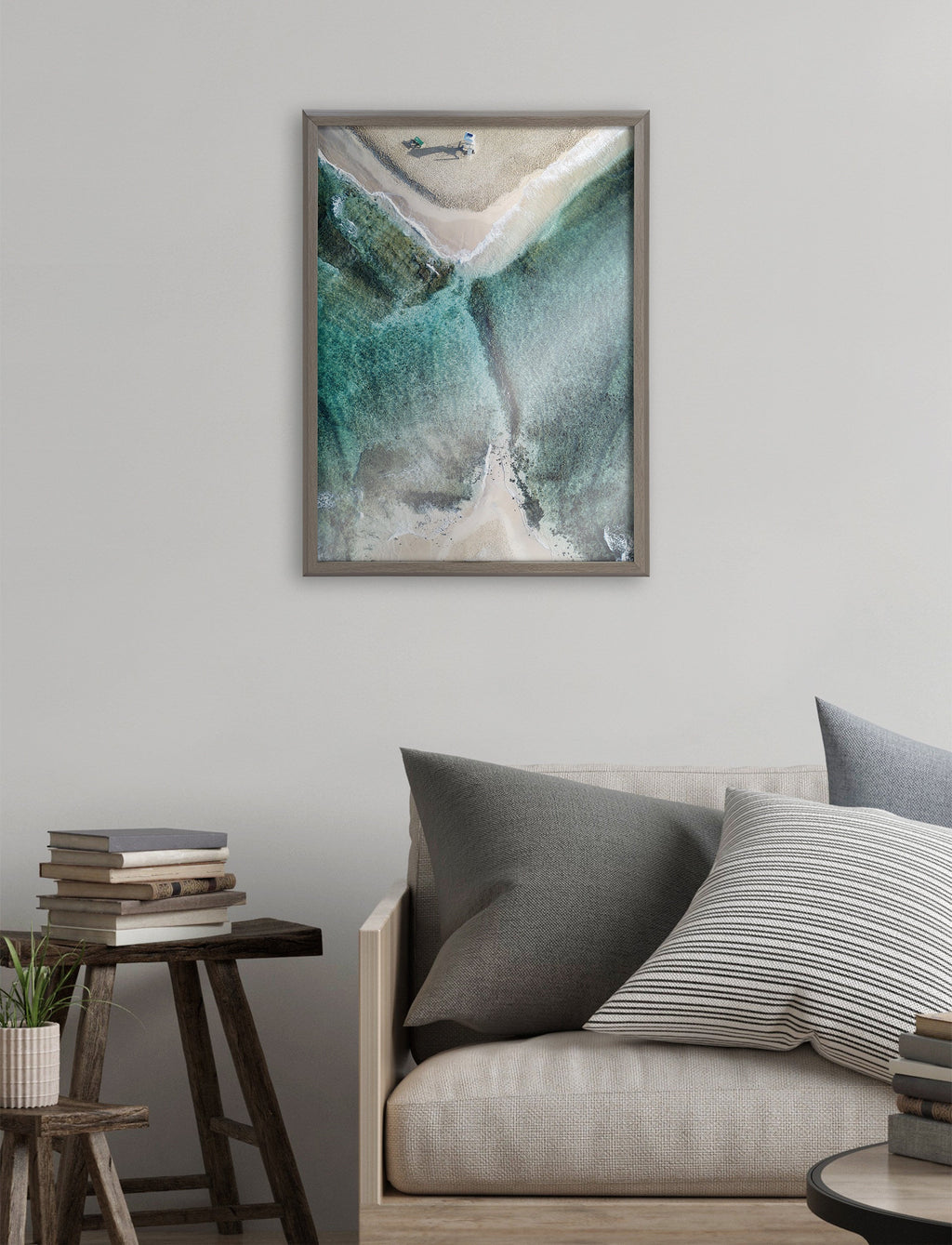 Blake Poipu Beach Framed Printed Art by Rachel Bolgov