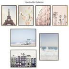 Sylvie Five Umbrellas Framed Canvas by Caroline Mint