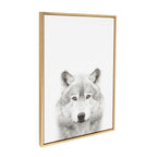 Sylvie Wolf Framed Canvas by Simon Te Tai
