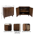 Mezzeta Wood Floor Storage Cabinet