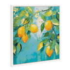 Sylvie Beaded Lemon Tree Framed Canvas by The Creative Bunch Studio