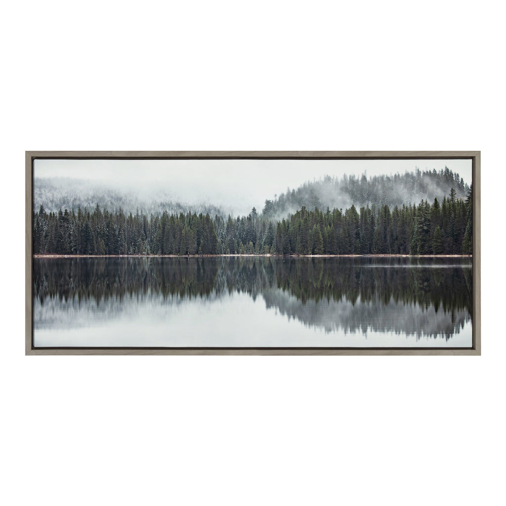 Sylvie Still Reflection Framed Canvas by Emiko and Mark Franzen of F2Images