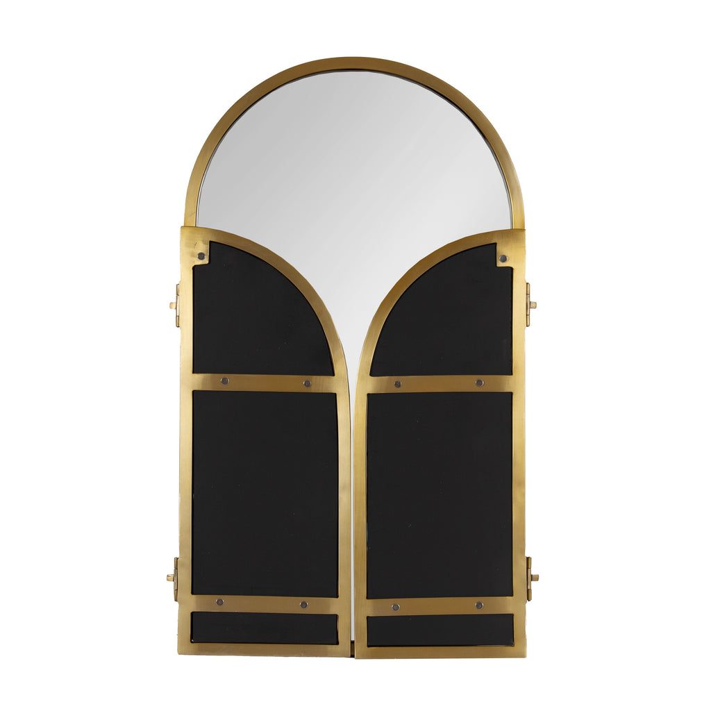 Amoli Tri-Fold Arch Metal Mirror