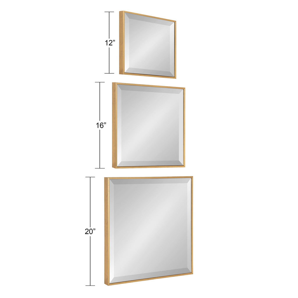Rhodes Modern Square Mirror Set