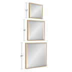 Rhodes Modern Square Mirror Set