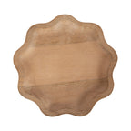 Alezar Scallop Wood Drink Table